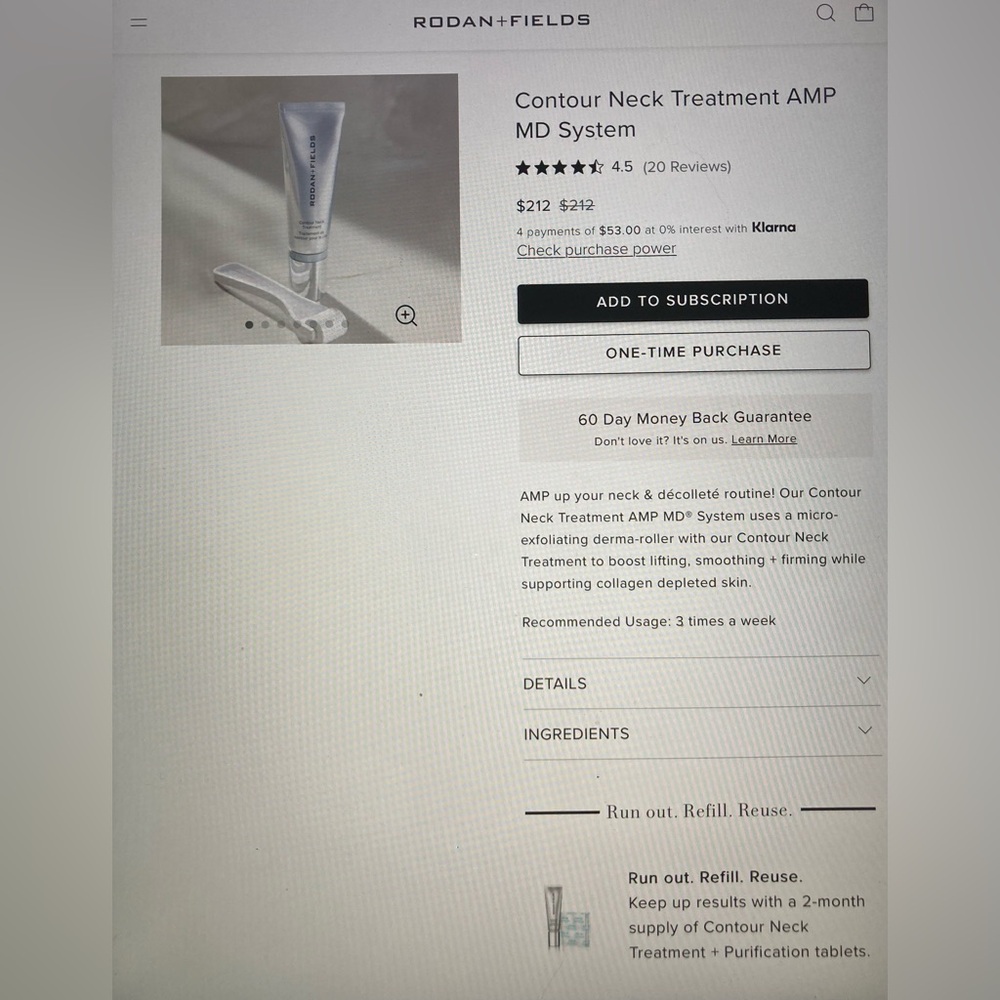New in Box -Rodan + Fields Amp MD Derma-Roller Kit - Picture 3 of 4